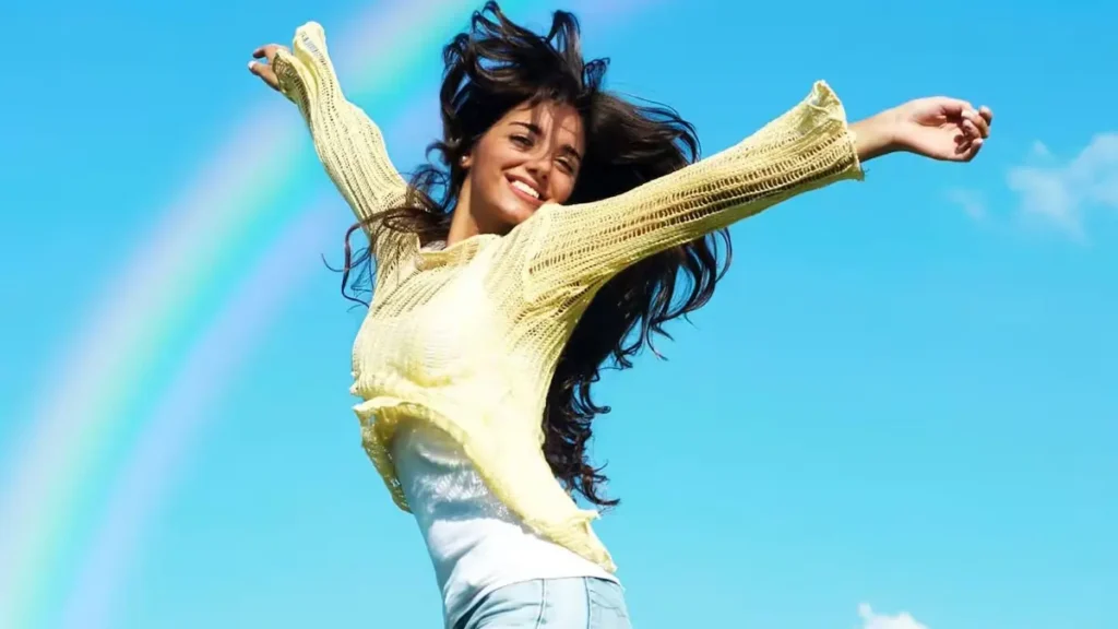 Mujer feliz y saludable